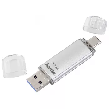 Hama C-Laeta USB stick 128 GB USB Type-A / USB Type-C 3.2 Gen 1 (3.1 Gen 1) ασημί