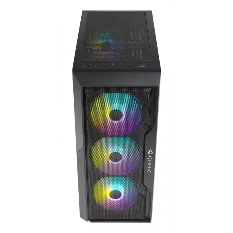 Κουτί PC Azza Fighter Midi Tower μαύρο