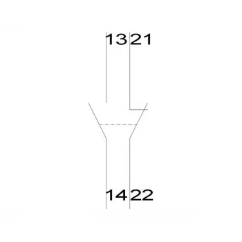 Siemens 5ST3013 Βοηθητικός διακόπτης, 1 NC + 1 NO