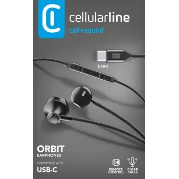 Cellularline ORBIT Στερεοφωνικά ακουστικά κάψουλας με μικρόφωνο και τηλεχειριστήριο