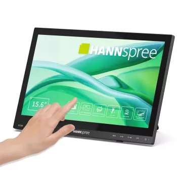 HANNspree HT165HPB 39,6 cm (15,6 ίντσες) Full HD IPS LCD Οθόνη αφής 1920×1080, 15 ms, VESA, Ηχεία, Μαύρο