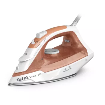 Tefal Virtuo 30 FV2C40E0 σίδερο στεγνό & ατμού κεραμική πλάκα 2000 W Ροδακινί, Λευκό