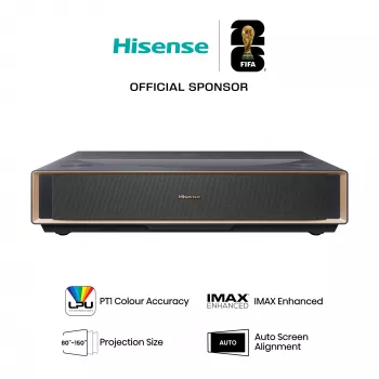 Προβολέας HISENSE PT1 3D Smart-TV, native 16:9, Wi‑Fi & Ethernet, HDR (HLG), HDMI 2.0/2.1, μαύρο