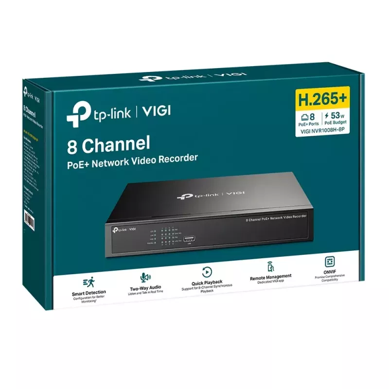 Καταγραφικό βίντεο δικτύου TP-Link VIGI NVR1008H-8P