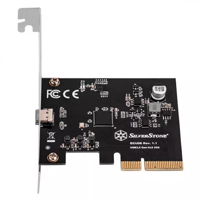 Silverstone ECU06 Εσωτερικός προσαρμογέας USB 3.2 Gen 2 PCIe Low-Profile
