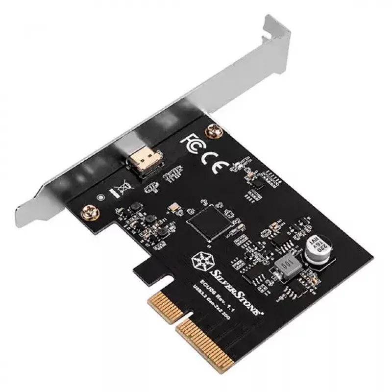 Silverstone ECU06 Εσωτερικός προσαρμογέας USB 3.2 Gen 2 PCIe Low-Profile