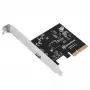Silverstone ECU06 Εσωτερικός προσαρμογέας USB 3.2 Gen 2 PCIe Low-Profile