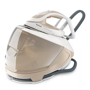 Tefal Pro Express Eco GV9E22E0 Σταθμός ατμού 2200 W 1,8 L Durilium AirGlide πλάκα αυτοκαθαρισμού Μπεζ, Λευκό