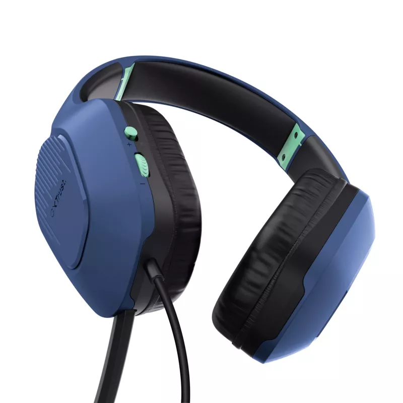Trust GXT 415B Zirox Ακουστικά Ενσύρματα Head-band Gaming Μπλε