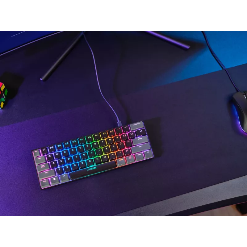 Trust GXT 867 Acira Πληκτρολόγιο Gaming USB QWERTY US-Αγγλικά Μαύρο