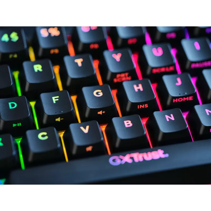 Trust GXT 867 Acira Πληκτρολόγιο Gaming USB QWERTY US-Αγγλικά Μαύρο