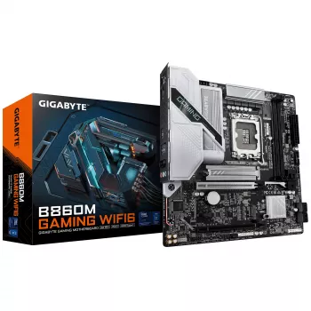 Μητρική GIGABYTE B860M GAMING WIFI6 — Micro ATX, LGA 1851, DDR5 έως 9066MHz, 2 DIMM, PCIe 5.0, 2,5GbE, Wi‑Fi 6E