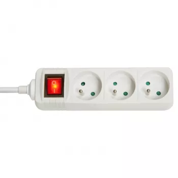 Lindy 73124 Επέκταση τροφοδοσίας 3 υποδοχές AC Εσωτερικού χώρου Λευκό