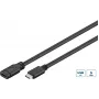 Microconnect USB3.1CC05EX Καλώδιο USB USB 3.2 Gen 1 (3.1 Gen 1) 0,5 m USB C Μαύρο, Ασημί