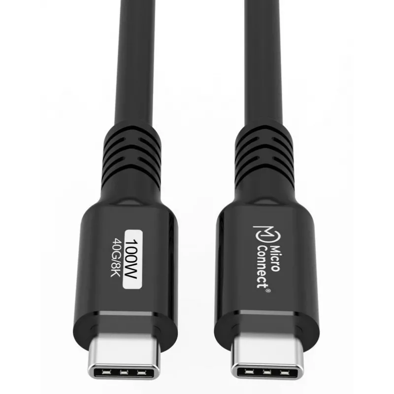 Microconnect USB4CC015 Καλώδιο USB USB4 Gen 3x2 0,15 m USB-C Μαύρο