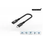 Καλώδιο USB-C σε USB-C MicroConnect USB3.2CC015EX, USB 3.2 Gen 2x2, 0,15 m, Μαύρο