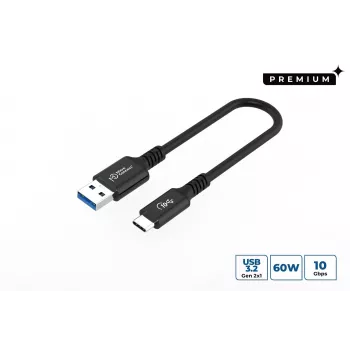 Microconnect USB3.2AC015 Καλώδιο USB USB 3.2 Gen 2 (3.1 Gen 2) 0,15 m USB C USB A Μαύρο