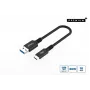 Microconnect USB3.2AC015 Καλώδιο USB USB 3.2 Gen 2 (3.1 Gen 2) 0,15 m USB C USB A Μαύρο