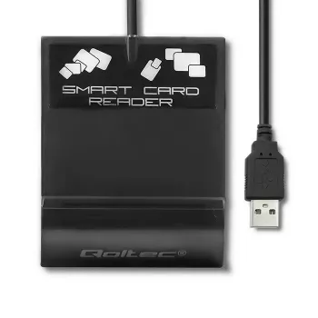 Αναγνώστης καρτών QOLTEC Smart ID Card Reader Intelligenst Μοντέλο 50636 USB Type-C