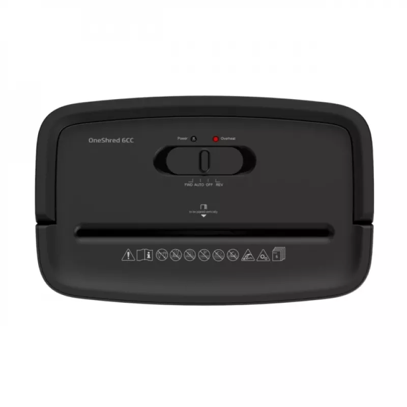 HP One Shred 6CC Καταστροφέας εγγράφων τεμαχισμός σωματιδίων 68 dB Μαύρο