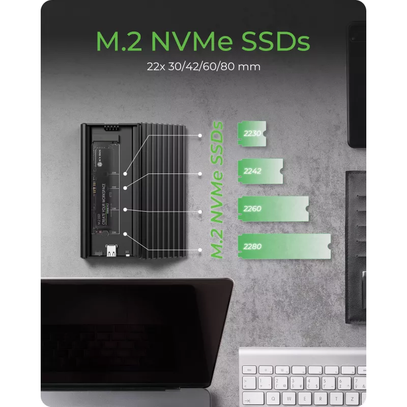Θήκη SSD ICY BOX IB-1917M-C32a μαύρη M.2