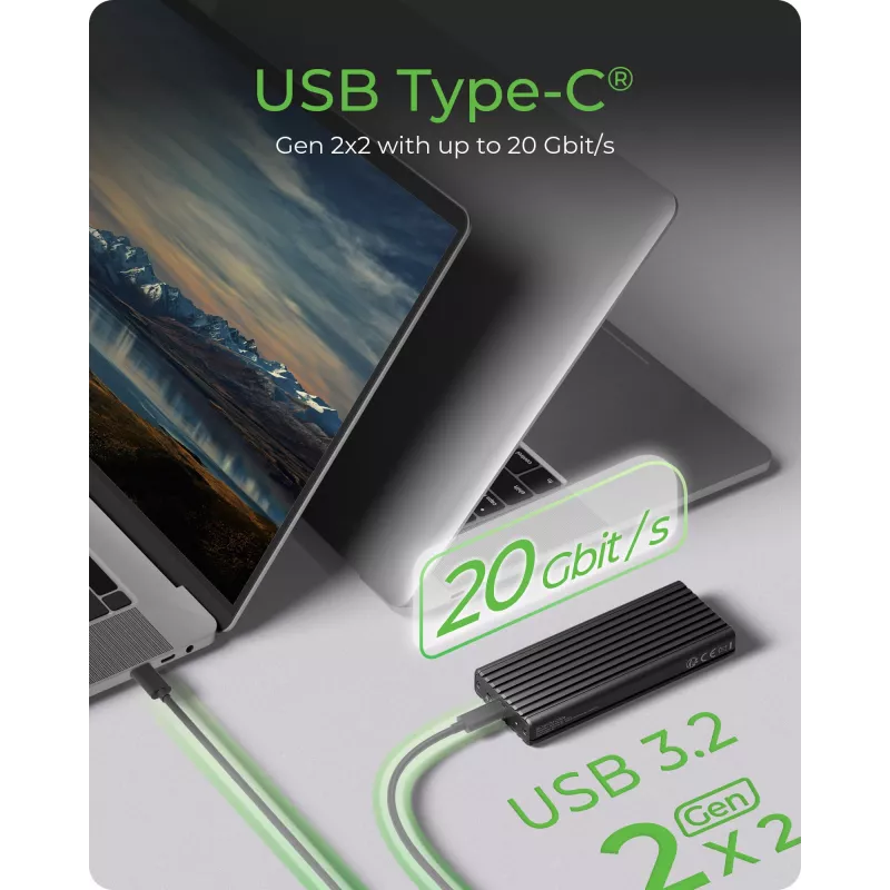 Θήκη SSD ICY BOX IB-1917M-C32a μαύρη M.2