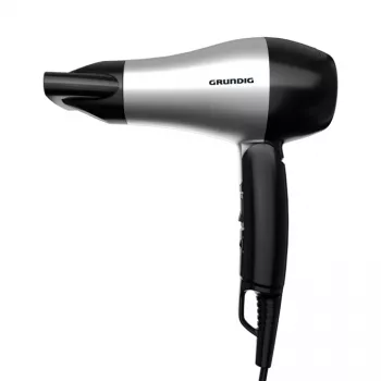 Grundig HD 2200 Στεγνωτήρας μαλλιών 1200 W Μαύρο, Ασημί