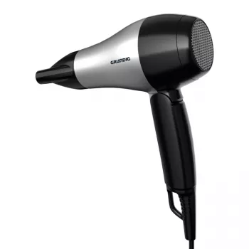 Grundig HD 2200 Στεγνωτήρας μαλλιών 1200 W Μαύρο, Ασημί
