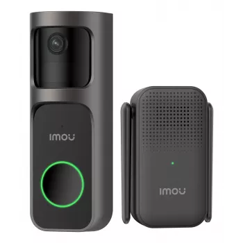 Imou Doorbell 2S Kit Μαύρο 3 MP Ασύρματο Επιτοίχια τοποθέτηση