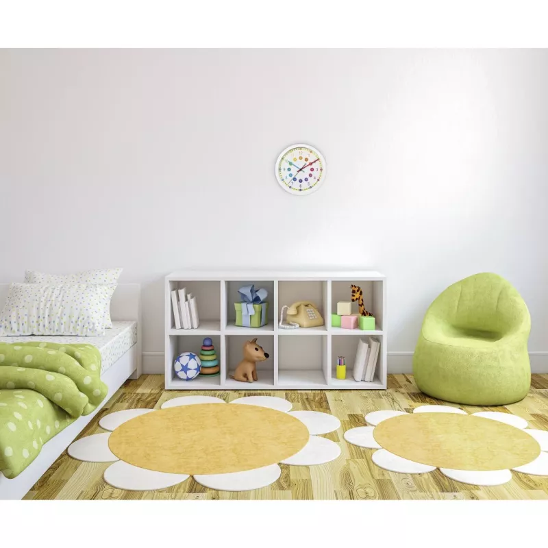 Hama Easy Learning Ρολόι Quartz – Στρογγυλό, Πολύχρωμο, Λευκό