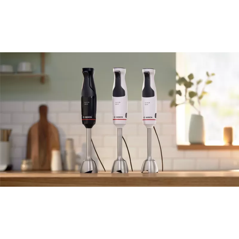 Bosch Serie 4 MSM4W210 Μίξερ 0,6 L Ραβδομπλέντερ 600 W Μαύρο, Λευκό