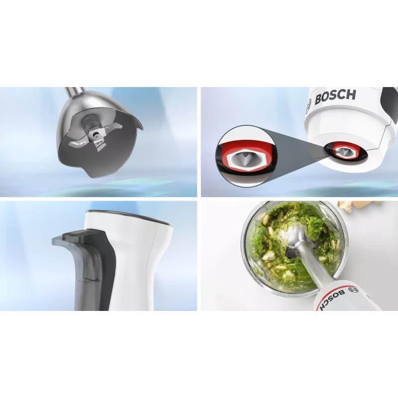 Bosch Serie 4 MSM4W210 Μίξερ 0,6 L Ραβδομπλέντερ 600 W Μαύρο, Λευκό