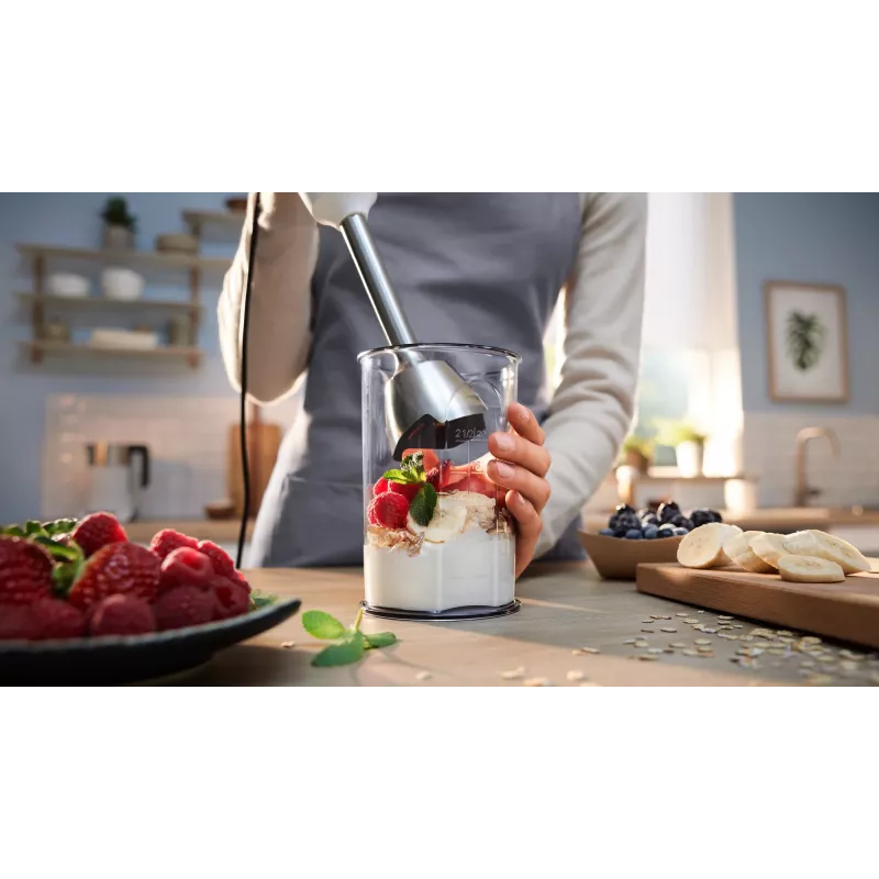 Bosch Serie 4 MSM4W210 Μίξερ 0,6 L Ραβδομπλέντερ 600 W Μαύρο, Λευκό