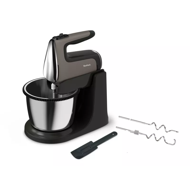 Tefal Powermix Silence HT654E38 μίξερ χειρός με μπολ βάσης 600 W γκρι/μαύρο