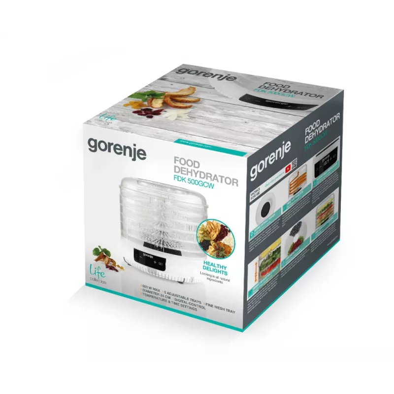 Gorenje FDK500GCW αφυγραντήρας τροφίμων λευκό 500 W