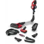 Bosch BCS711PET Ηλεκτρική σκούπα ραβδωτή/ηλεκτρική βούρτσα μπαταρίας στεγνή χωρίς σακούλα 0,3 L Μαύρο, Κόκκινο 3 Ah