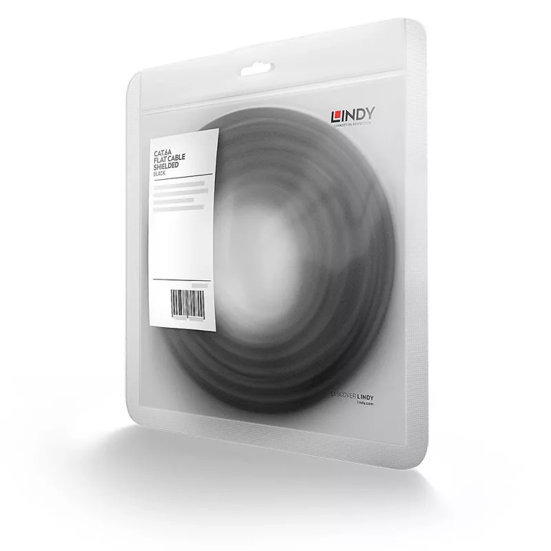 Lindy 47480 καλώδιο δικτύου μαύρο 0,3 m Cat6a U/FTP (STP)