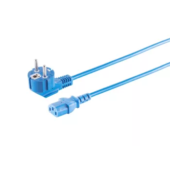 Microconnect MC-SCHUANGC13180B καλώδιο τροφοδοσίας μπλε 1,8 m αρσενικό βύσμα τύπου E+F υποδοχή C13