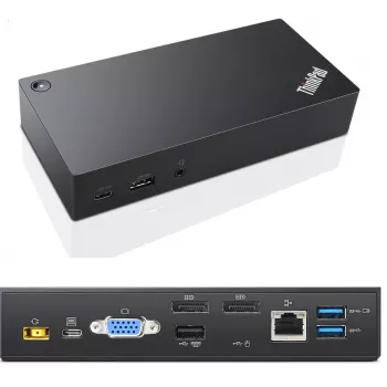 Σταθμός σύνδεσης/port replicator φορητού υπολογιστή Lenovo 03X7194 Ενσύρματο USB 3.2 Gen 1 (3.1 Gen 1) Type-C μαύρο