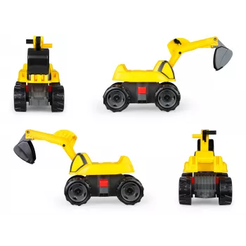 Επικαθήμενο εκσκαφέας Lena GIGA TRUCKS Excavator PRO 4 τροχοί Πλαστικό Χάλυβας