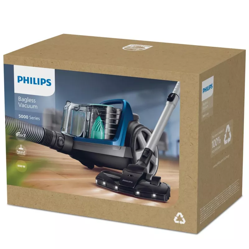Philips 5000 series FC9557/09 Ηλεκτρική σκούπα 1,5 l Ηλεκτρική σκούπα δαπέδου Στεγνή 900 W χωρίς σακούλα