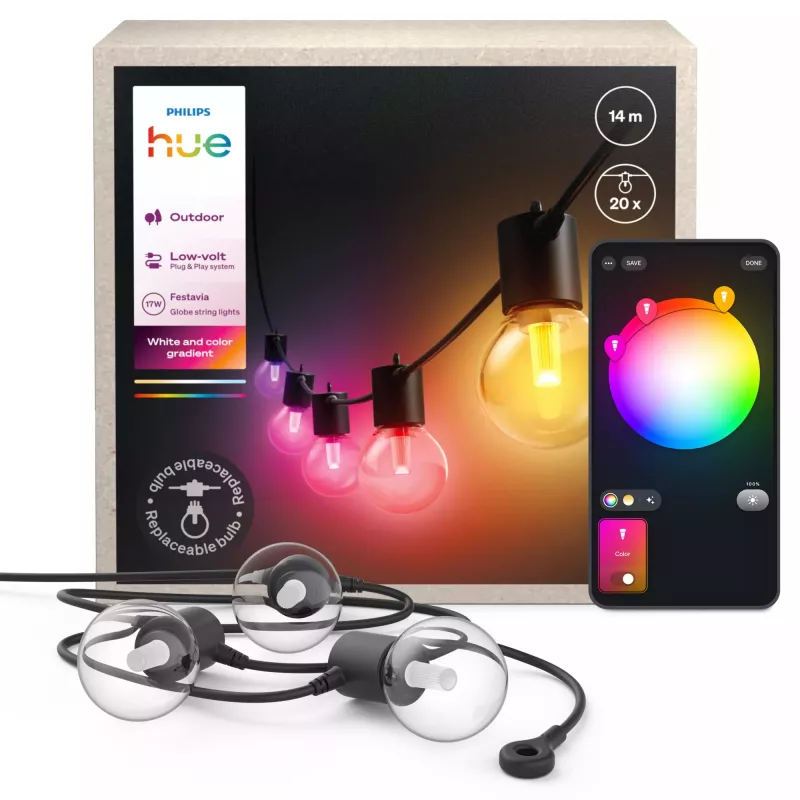 Philips Hue White and colour ambience έξυπνος φωτισμός Smart String Light Bluetooth/Zigbee 17,1 W