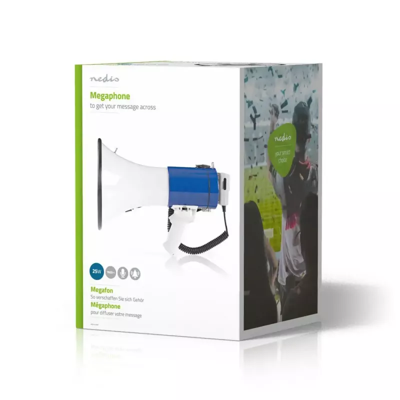 Μεγάφωνο Nedis MEPH200WT Λευκό Μπλε 20 W Εμβέλεια 300 m