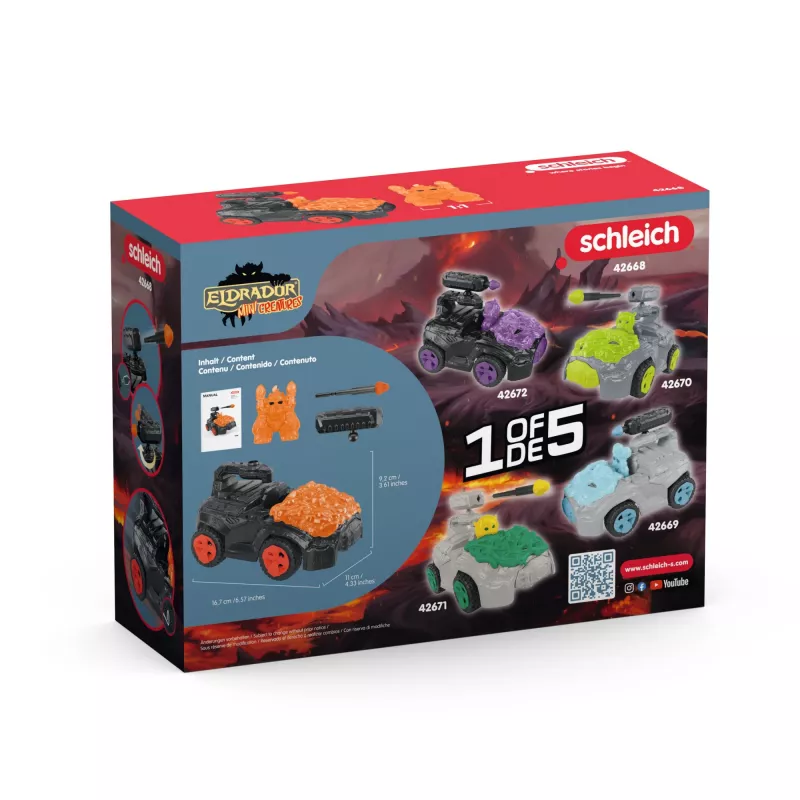 Όχημα Schleich ELDRADOR CREATURES Lava CrashMobile Mini Creature 7-12 ετών