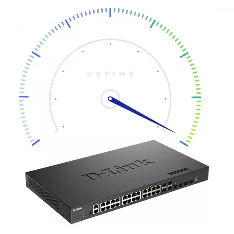 D-Link DXS-3410-32XY/E L3 Stackable Managed Switch, 24x 10GBASE-T + 4x SFP+ + 4x SFP28