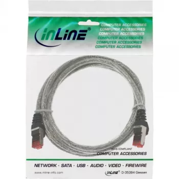 Καλώδιο Patch InLine S/FTP PiMF Cat.6 250MHz PVC χαλκός διαφανές 25m