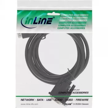 Καλώδιο InLine HDMI-DVI HDMI βύσμα αρσενικό / DVI βύσμα αρσενικό 18+1 μαύρο 2m