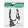 Καλώδιο ρεύματος InLine 16681S — H03VVH2-F, CEE7/16 σε CEE7/16, 1 m, 250 V 2,5 A, Μαύρο