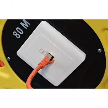 Καρούλι καλωδίου LAN InLine, Cat.6A, S/FTP, 80m