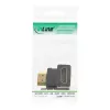 InLine HDMI Adapter βύσμα/υποδοχή προς τα κάτω γωνιακό, επιχρυσωμένο, 4K2K